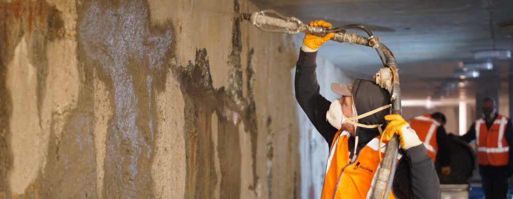 Basilisk Repair Mortar MR3_Groningerforum_Shotcrete