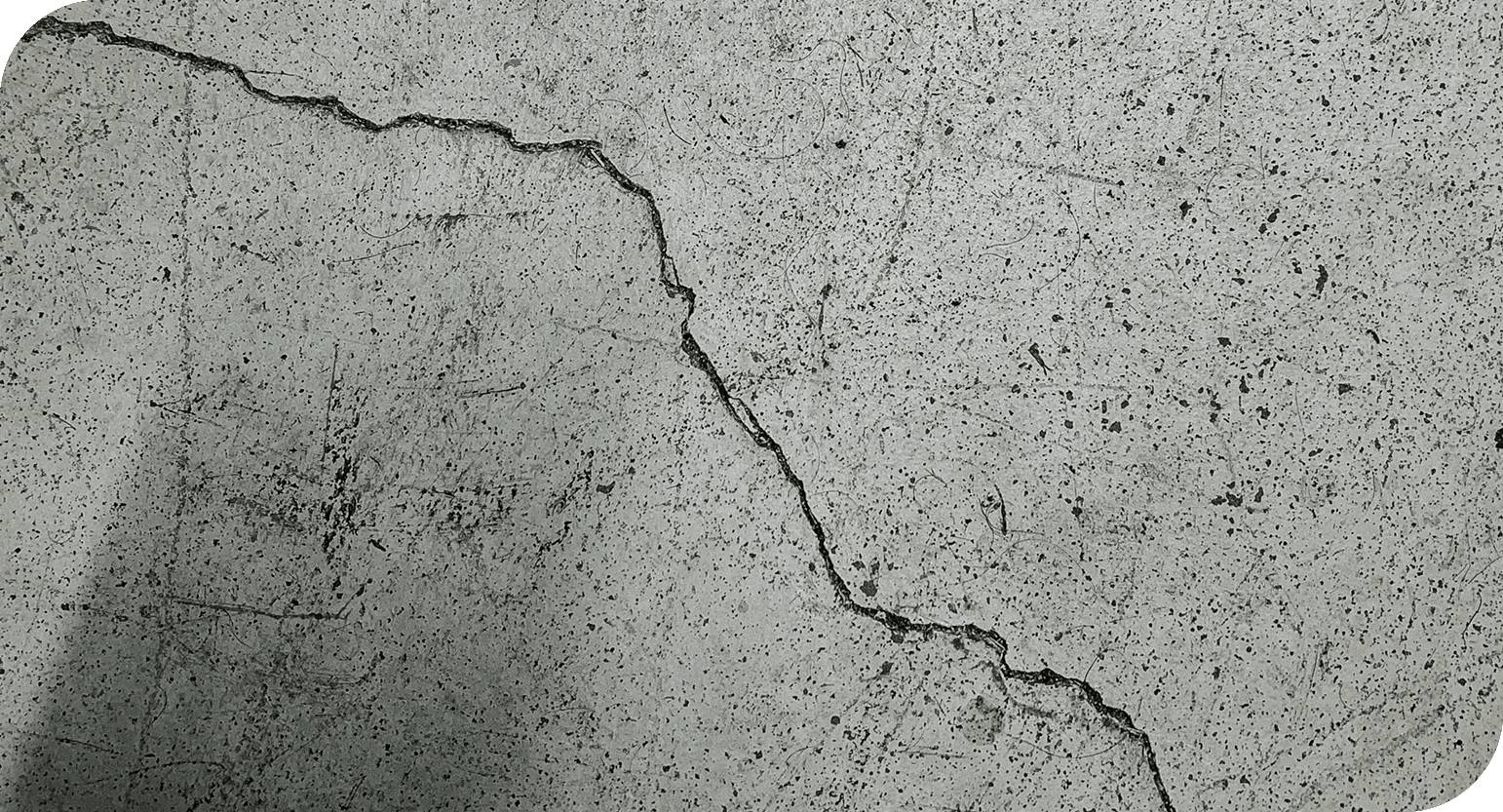 crack rounded edges